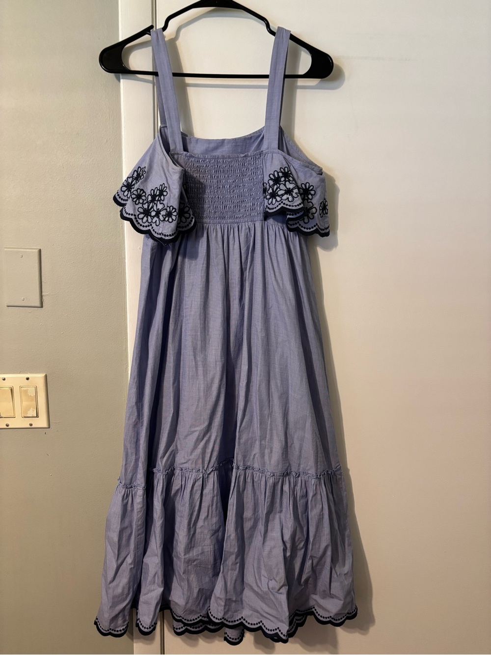 kate spade Light Lavender Embroidered Ruffle Maxi Dress - Picture 3 of 3